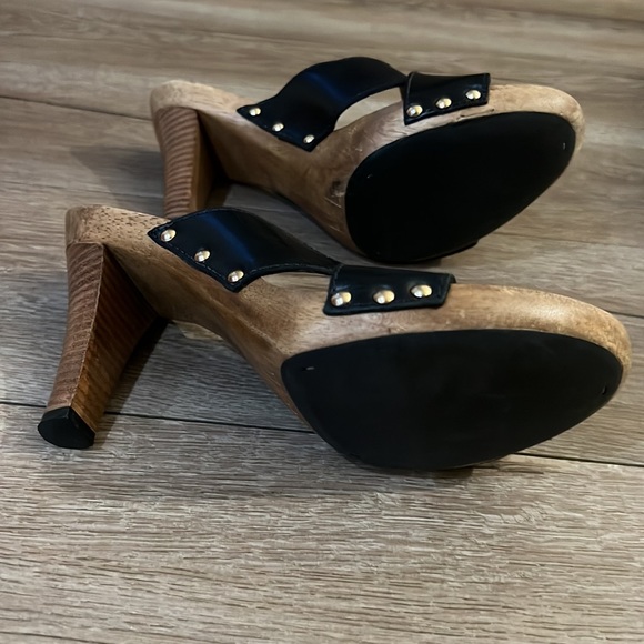 Michael Kors Leather Platform Clogs - Picture 4 of 5